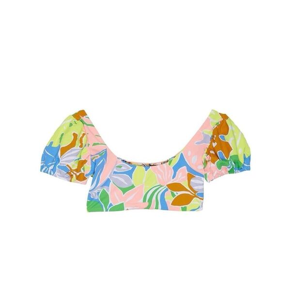 Maje Girl’s Selvatik Lolita Swimsuit Top size 12 Floral Multicolor - Picture 1 of 6